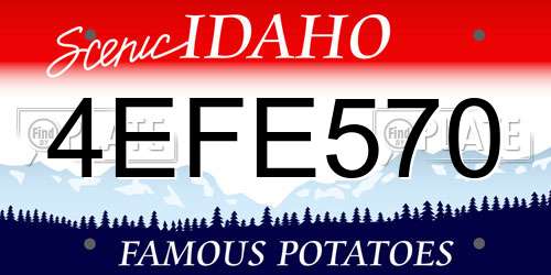 4EFE570 Idaho License Plate
