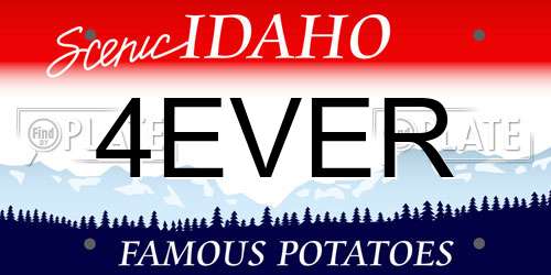4EVER Idaho License Plate