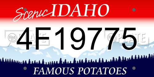 4F19775 Idaho License Plate