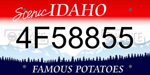 4F58855 Idaho License Plate