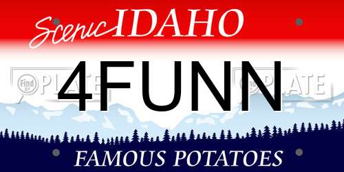 4FUNN Idaho License Plate