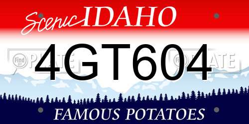 4GT604 Idaho License Plate