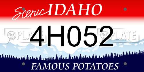 4H052 Idaho License Plate