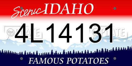 4L14131 Idaho License Plate