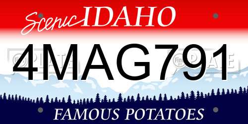 4MAG791 Idaho License Plate