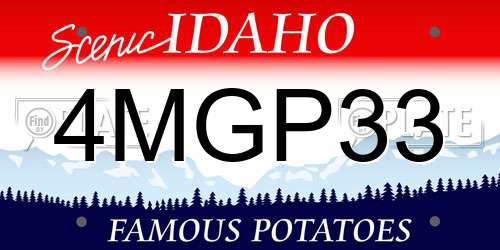 4MGP33 Idaho License Plate