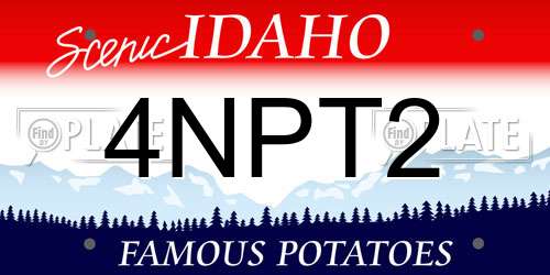 4NPT2 Idaho License Plate