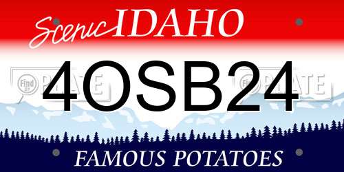 4OSB24 Idaho License Plate