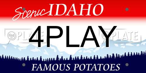 4PLAY Idaho License Plate