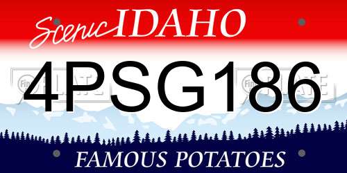 4PSG186 Idaho License Plate