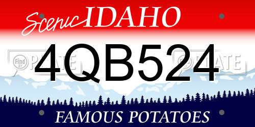 4QB524 Idaho License Plate