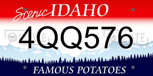 4QQ576 Idaho License Plate