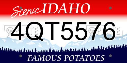 4QT5576 Idaho License Plate