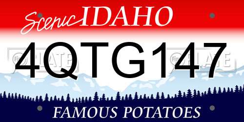 4QTG147 Idaho License Plate