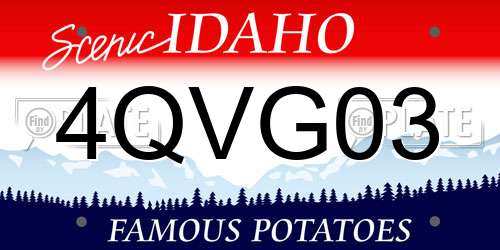 4QVG03 Idaho License Plate