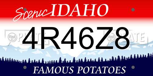 4R46Z8 Idaho License Plate