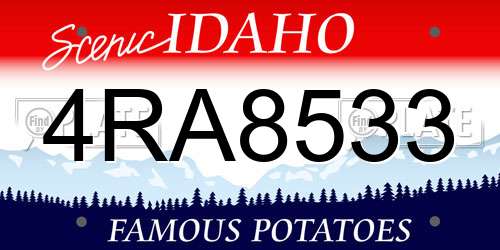 4RA8533 Idaho License Plate