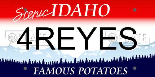 4REYES Idaho License Plate