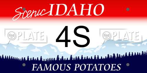 4S Idaho License Plate