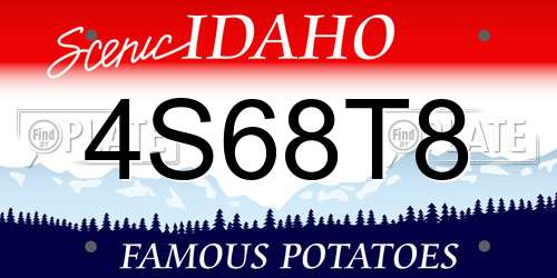 4S68T8 Idaho License Plate