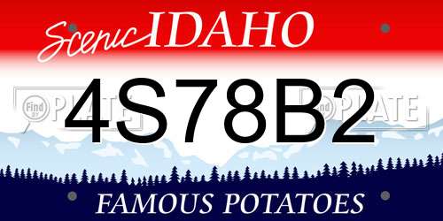 4S78B2 Idaho License Plate