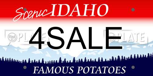 4SALE Idaho License Plate