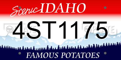 4ST1175 Idaho License Plate