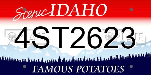 4ST2623 Idaho License Plate