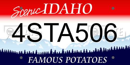 4STA506 Idaho License Plate