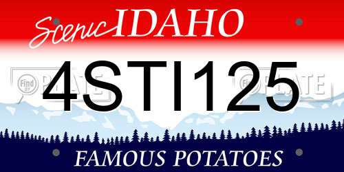 4STI125 Idaho License Plate