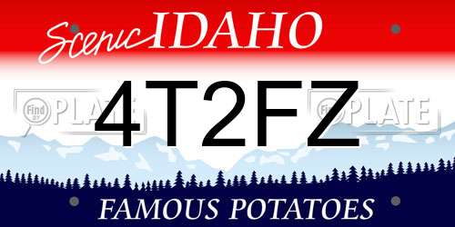 4T2FZ Idaho License Plate