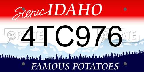 4TC976 Idaho License Plate
