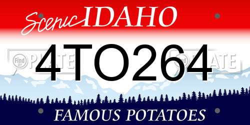 4TO264 Idaho License Plate