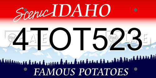 4TOT523 Idaho License Plate