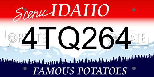 4TQ264 Idaho License Plate