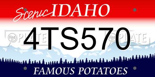 4TS570 Idaho License Plate