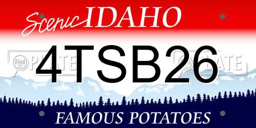 4TSB26 Idaho License Plate