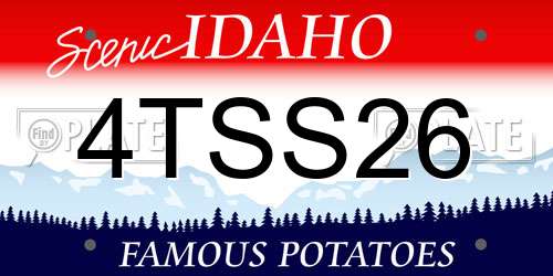 4TSS26 Idaho License Plate
