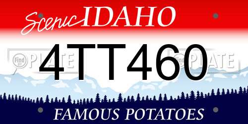 4TT460 Idaho License Plate