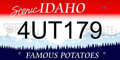 4UT179 Idaho License Plate
