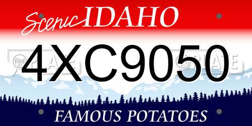 4XC9050 Idaho License Plate