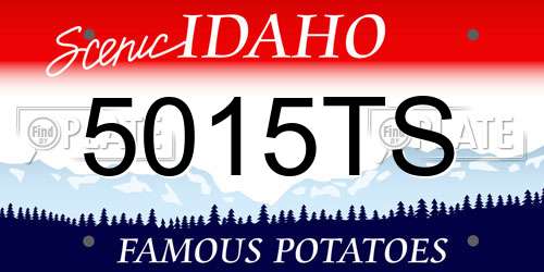 5015TS Idaho License Plate