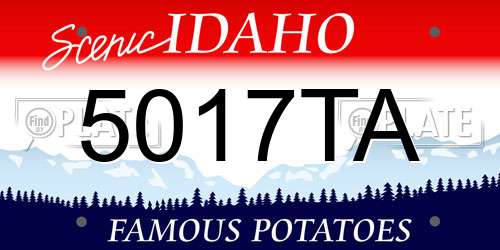 5017TA Idaho License Plate