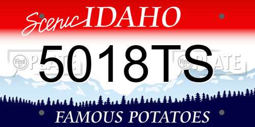 5018TS Idaho License Plate