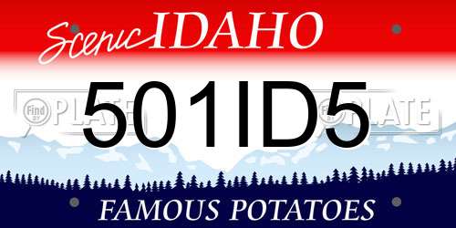 501ID5 Idaho License Plate