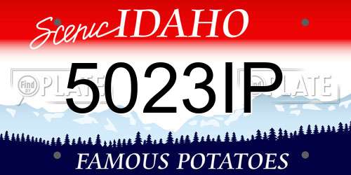5023IP Idaho License Plate