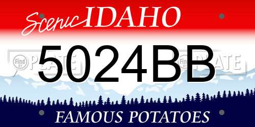 5024BB Idaho License Plate