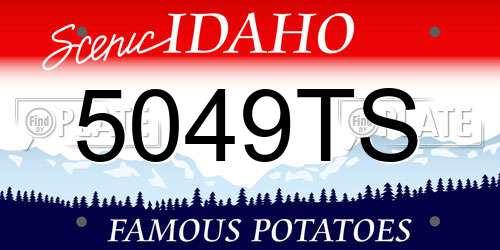 5049TS Idaho License Plate