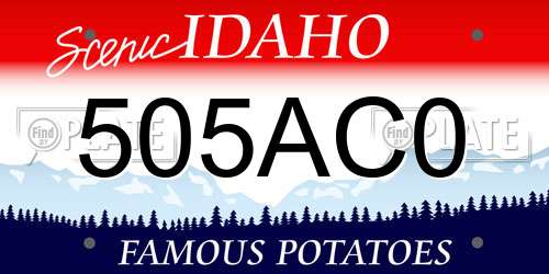505AC0 Idaho License Plate