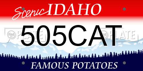 505CAT Idaho License Plate